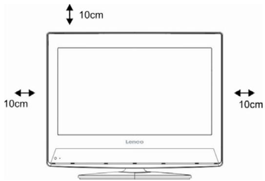 LENCO TV-1510 - Installation et branchement du téléviseur LCD - 1