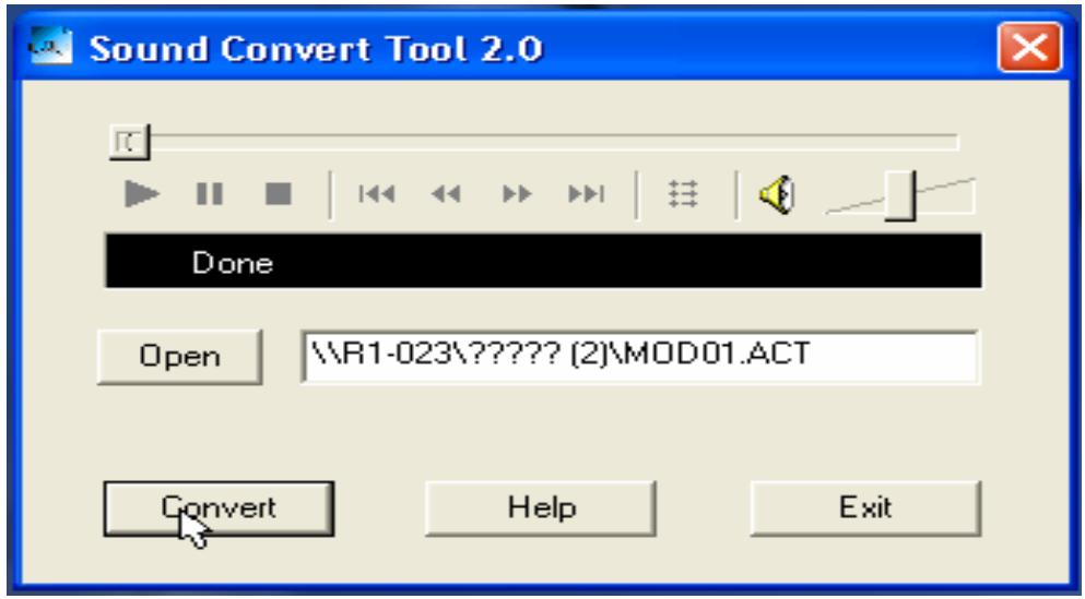 LENCO XEMIO BOMB-A-STICK - Transférer un format ACT à un format WAV - 3