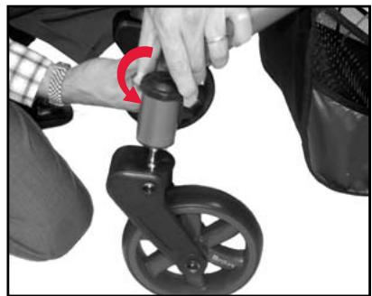 BRITAX CHAPERONE - Front Wheel Removal - 1