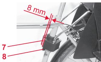 BRITAX JOCKEY RELAX - Procedez comme suit pour positionner correctement le dispositif de fixation 9 sur la bicyclette : - 2
