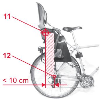 BRITAX JOCKEY RELAX - Procedez comme suit pour positionner correctement le dispositif de fixation 9 sur la bicyclette : - 3