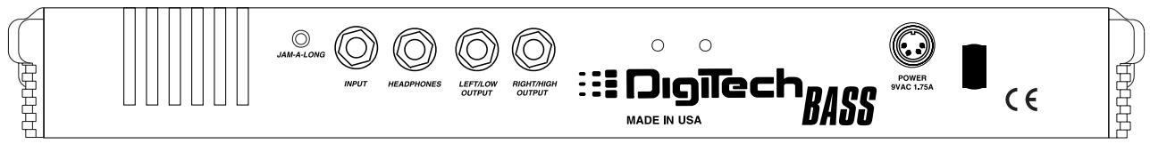 DIGITECH BP8 - Connexion des câbles : - 1