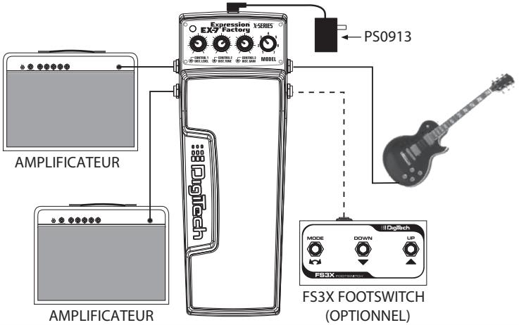 DIGITECH EX7 - Flexible output mode™ (mode de sortie flexible) - 2