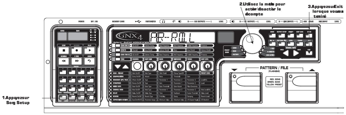DIGITECH GNX4 - Décompte pre-roll - 1