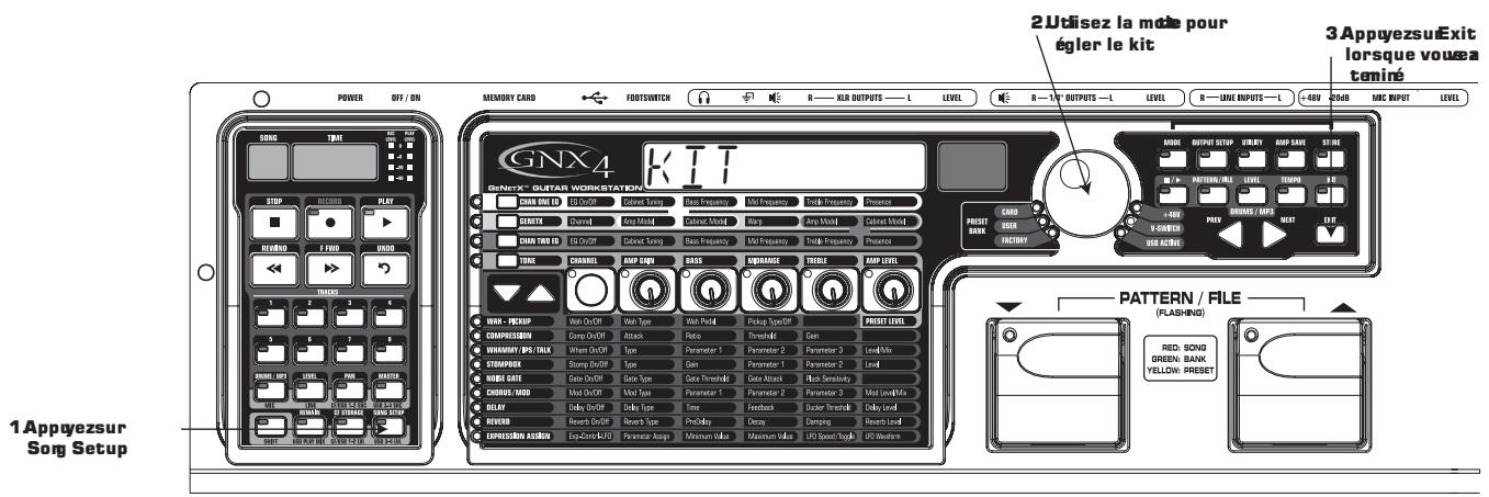 DIGITECH GNX4 - Réglages d'enregistrement et routage usb/signal - 4