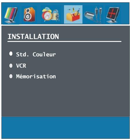 SABA S 32 TNV 08 - Menu d'installation dans les modes AV - 1
