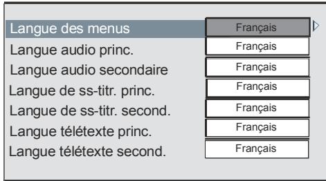 SABA S 32 TNV 08 - Paramètres linguistiques - 1
