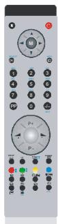 SABA S 32 TNV 08 - Operating Range for the Remote Control - 2