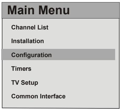 SABA S 32 TNV 08 - Configuration - 1