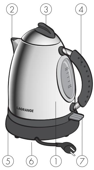LAGRANGE BOUILLOIRE - - DESCRIPTION DE L'APPAREIL - - 1