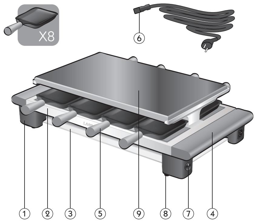 LAGRANGE RACLETTE PIERRE ELEGANCE - - La pietra NORVEGESE - - 1