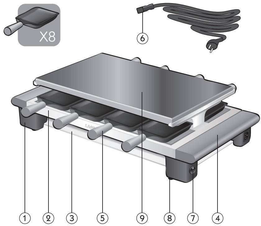 LAGRANGE RACLETTE PIERRE ELEGANCE - - NOORSE steengrill - - 1