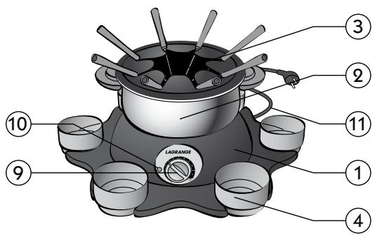 LAGRANGE 349001 FONDUE CLASSIC - B-Savoyer Kasefondue - 2