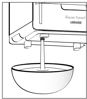 LAGRANGE GLACONS EXPRESS - Schritt 7: Beendigung der Eiswürfelbereitung - 2