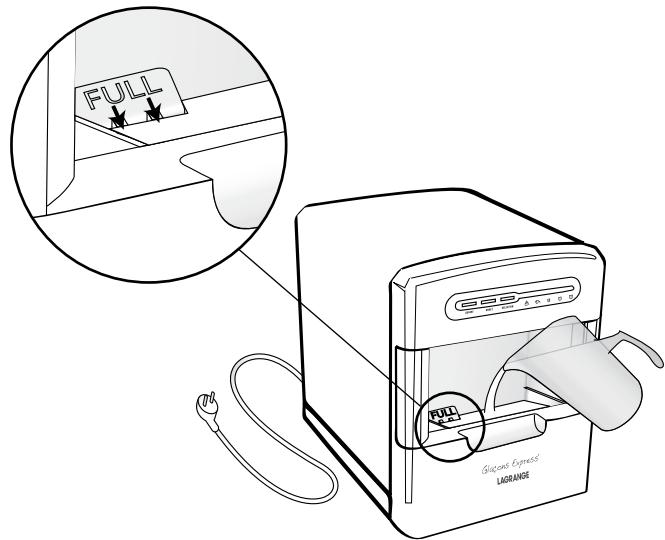 LAGRANGE GLACONS EXPRESS - Schritt 2: Füllen des Wassertanks - 1