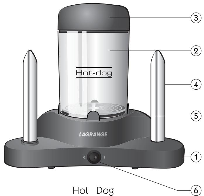 LAGRANGE HOT-DOG - DIESE GARANTIE GILT NUR FÜR EINE HAUSHALTSMÄSSIGE BENUTZUNG UND NICHT FÜR DEN PROFESSIONELLEN EINSATZ - 1