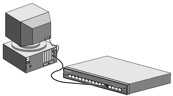NETGEAR DS104 - Connexion d'un ordinateur au - 1