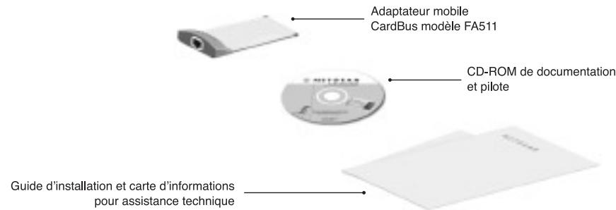 NETGEAR FA511 - OUVREZ LE KIT ET VERIFIEZ SON CONTENU - 1