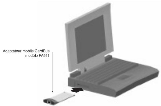 NETGEAR FA511 - Connexion des cables reseau - 1
