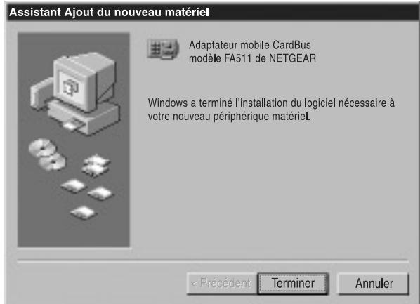 NETGEAR FA511 - Installation du pilote de réseau - 8