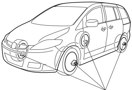 MAZDA 5 - Système de surveillance de pression des pneus* - 1