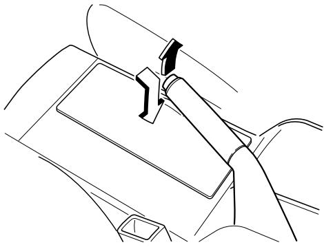 MAZDA 5 - Pour relâcher le frein de stationnement - 1