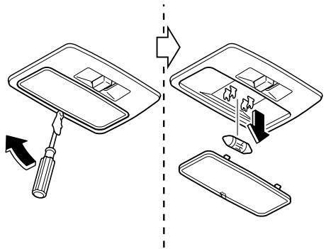 MAZDA 5 - Eclairage au pavillon (Arrière) - 1