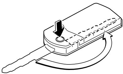 MAZDA 5 - Méthode d'extension/escamotage de la clé (Type clé escamtable) - 2