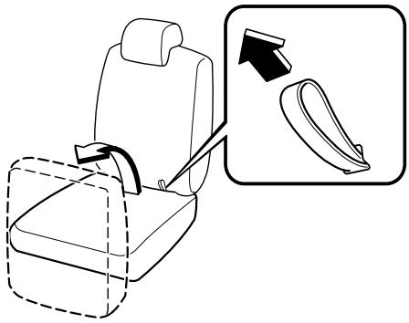 MAZDA 5 - Pour utiliser la boîte sous le siège - 1