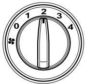 MAZDA 5 - Cadran de commande de ventilateur - 1