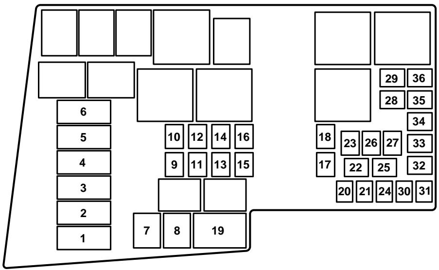MAZDA 3 - Porte-fusibles (Compartment moteur) - 1