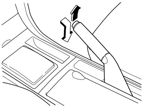 MAZDA 3 - Pour relâcher le frein de stationnement - 1