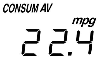 MAZDA 3 - Mode de moyenne de consommation de carburant - 1