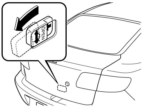 MAZDA 3 - Ouverture du coffre de l'intérieur - 1