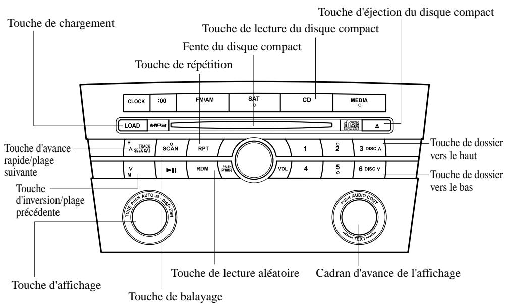 MAZDA 3 - Fonctionnement du lecteur de disques compacts - 1
