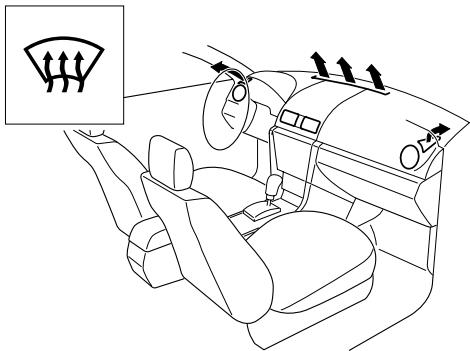 MAZDA 3 - Sélection du mode de circulation d'air - 5