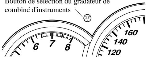 MAZDA 3 - Bouton de selection du gradateur de combiné d'instruments (Compteur noir) - 1