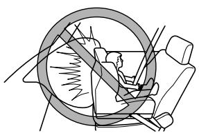 MAZDA 3 - Ne jamais utiliser, sur le siècle avant avec un coussin d'air qui risque de se déployer, un système de dispositif de sécurité pour enfants faisant face à l'arrête du vehicule: - 1