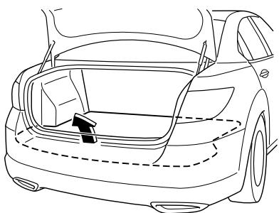 MAZDA 6 2008 - Pour retirer la roue de secours - 1
