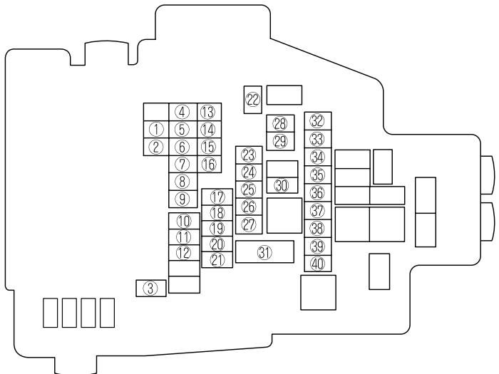 MAZDA 6 2008 - Porte-fusibles (Compartment moteur) - 1