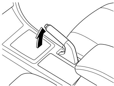 MAZDA 6 2008 - Application du frein de stationnement - 1