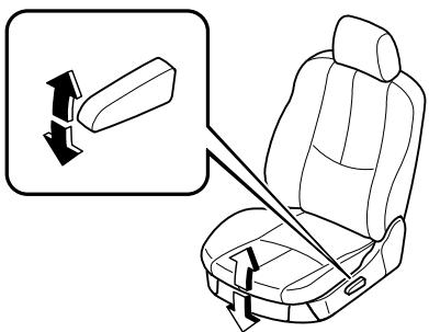 MAZDA 6 2008 - Reglage de la hauteur (Siège du conducteur) - 1
