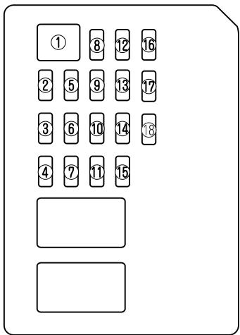 MAZDA 6 2008 - Portefusibles (Côté passager) - 1