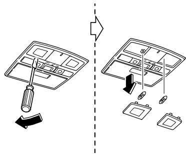 MAZDA 6 2008 - Remplacement des ampoules d'éclairages interieurs - 1