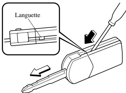 MAZDA 6 2008 - Changement de la pile de la télécommande - 1
