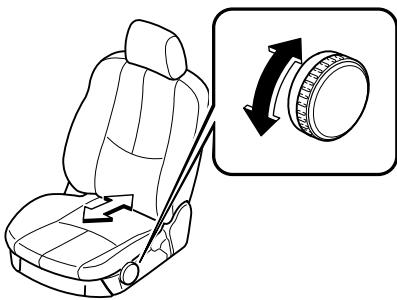 MAZDA 6 2008 - Reglage du support lombaire (Siège du conducteur) - 1