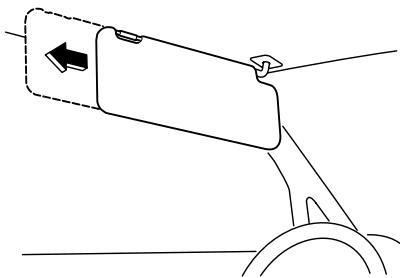 MAZDA 6 2008 - Pare-soleils a rallonge latereale - 1