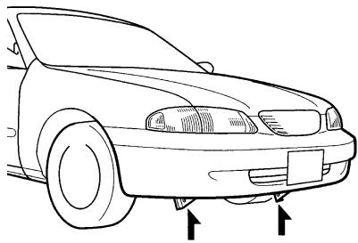 MAZDA 626 2001 - Crochets d'immobilisation avant - 1