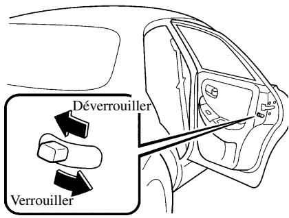 MAZDA 626 2001 - Verrou de sécurité pour enfants des portières arrête - 1