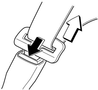 MAZDA 626 2001 - Pour détacher les ceintures de sécurité - 1
